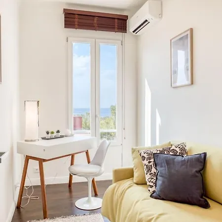#24 Marie-claire Sea View/balcony/ac/5min Port